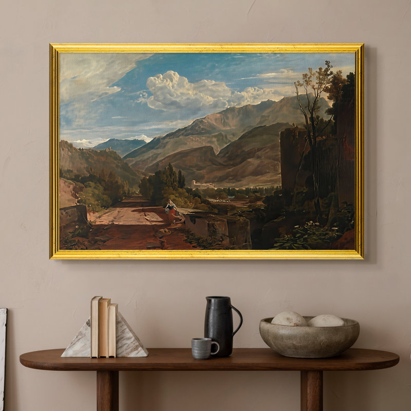 Bonneville, Savoy, 1803-J.M.W. Turner - Toile encadrée sur mesure, 16x22 INNER SIZE, Framed Canvas