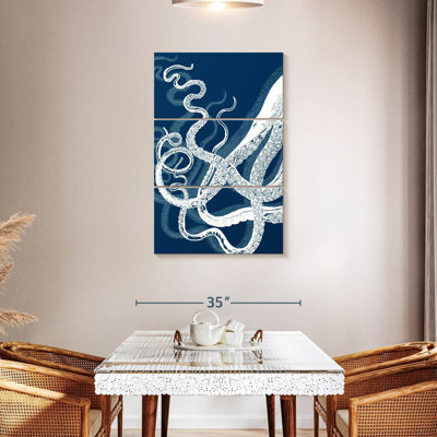 Tentacules Brampt Octopus - bleu et blanc