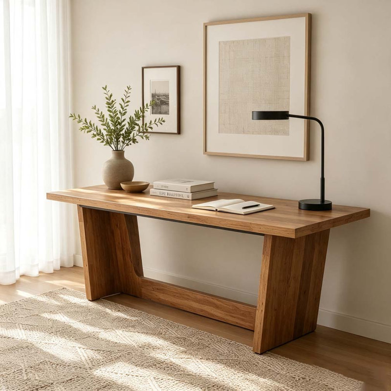 Bureau d'ordinateur en bois