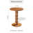 Farmhouse Pedestal Round End Table