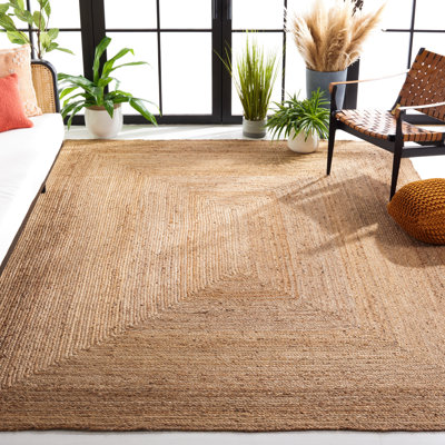 Tapis en jute tissé à la main Arria