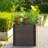 Wood Raised Garden Bed 19x19x17 in, Deep Outdoor Planter Box with Open Bottom for Patio Balcony Garden-830482873