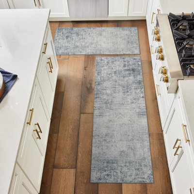 Wyatt & Ash Hazen Abstract Machine Washable Imagine Printed Chenille Rugs