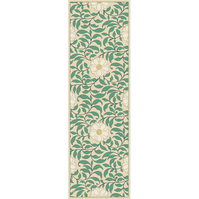 Hawarden Vinyl Floral Indoor Rug