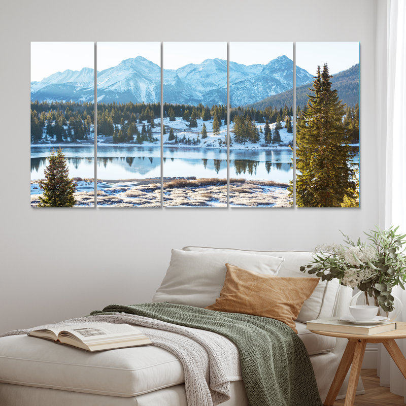 Faune Alaskan Scenery I - décoration murale paysages - 5 panneaux égaux