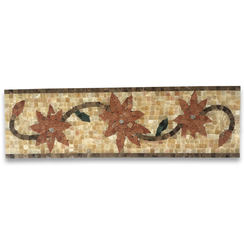 Carrelage mural en mosaïque 4 po x 16 po