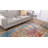 Hartell Oriental Blue/Orange/Red Area Rug-1815206663