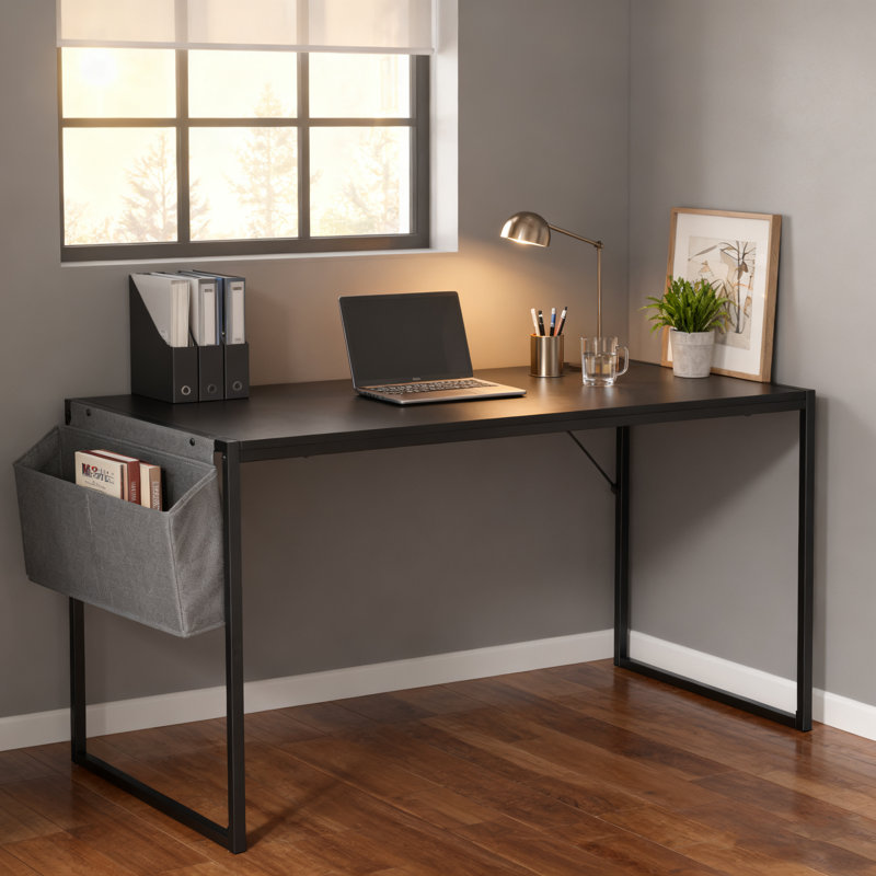 Bureau d'étude Parinita - Station de travail élégante et élégante pour les petits espaces, H 30 po x l 47,2 po x P 18,9 po