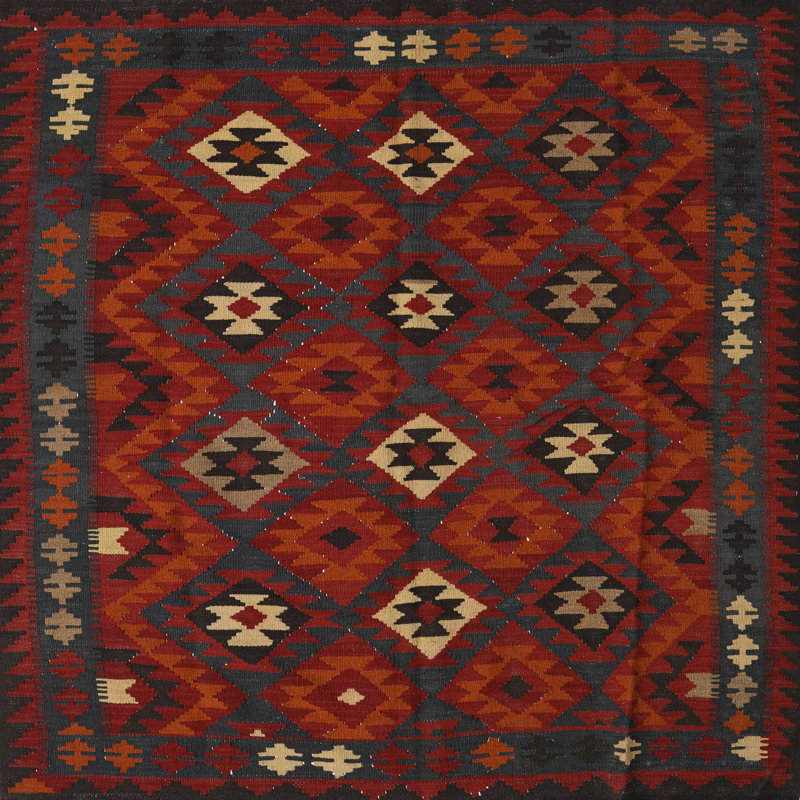 Oriental Indoor Rug, Square 7'