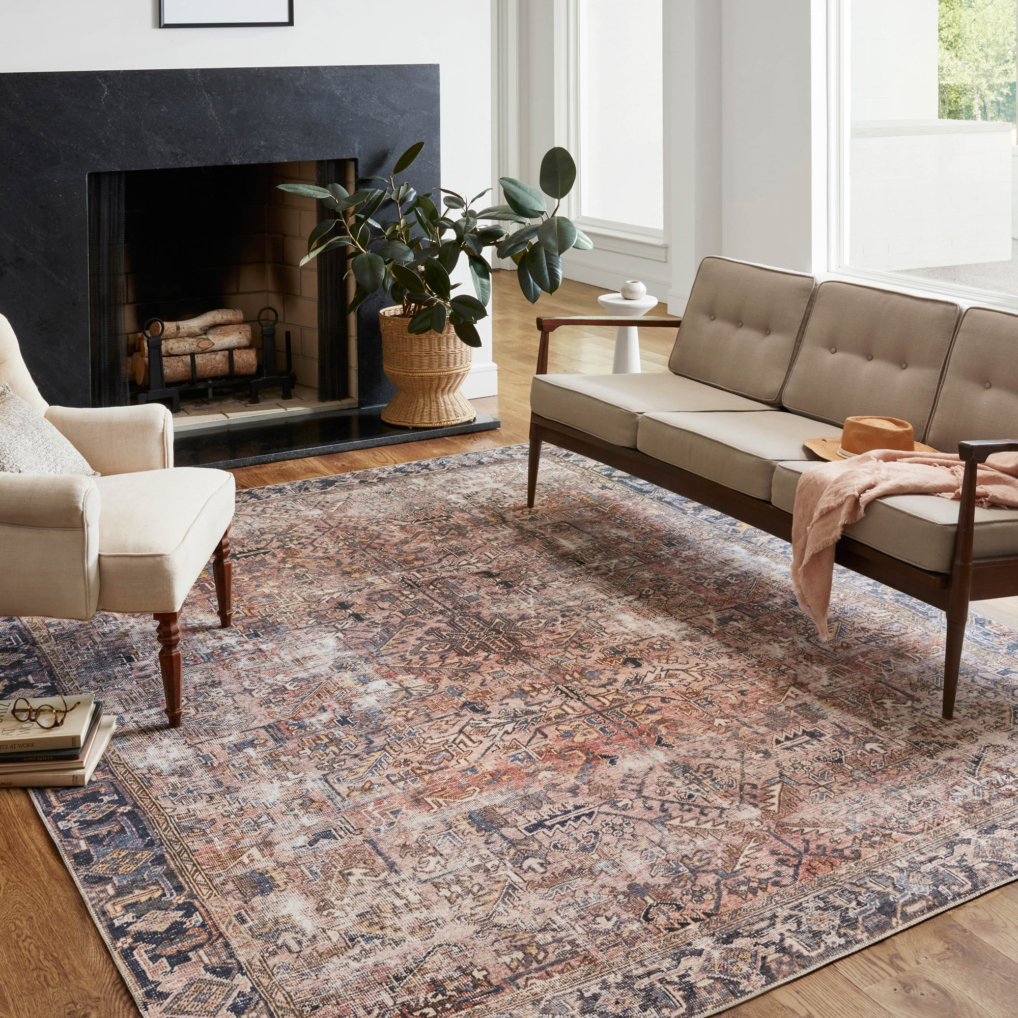 Chris Loves Julia x Loloi Jules Oriental Indoor Area Rug, Rectangle 3'6" x 5'6"