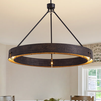 Dimmable 2-light LED Ambient Rustic Antique Pendant Light, Handcrafted Vintage Chandelier