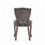 Chaise de salle à manger en velours