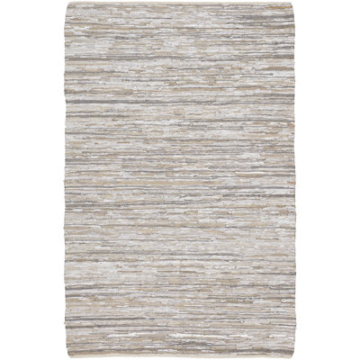 Jazz Hand Loomed Area Rug in Silver/Gray