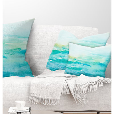 Abstract Sea Close up - Abstract Printed Pillow