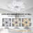 Ceiling Fan with Lights,Low Profile Ceiling Fan with Lights,Modern Dimmable Ceiling Light Fan-93885083