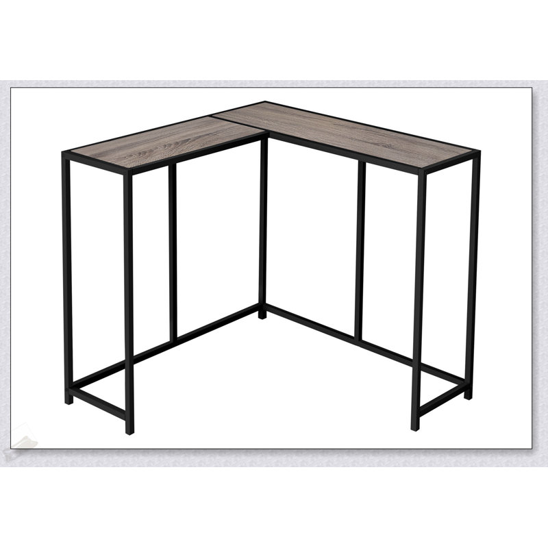 Narrow Corner Console Table With Contemporary Design, Space-Saving And Stylish For Modern Entryways And Living Areas., Taupe