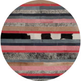 Nueva Raya Leather Striped Area Rug