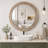 Rustic Round Wall Mirror-2074107668