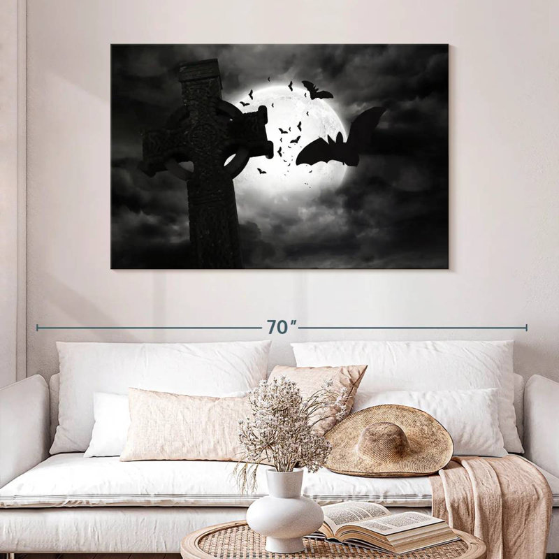 Hitzel Graveyard Bats, 32" H x 48" W