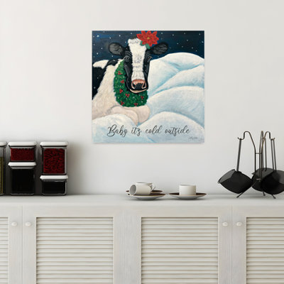 Contemporary Baby Its Cold Outside With Winter Snow Art