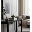 Sculpture moderne en marbre à nœuds abstraits pour la décoration intérieure - objet décoratif pour bureau, présentoir de décoration de salon - noir et blanc-107086707