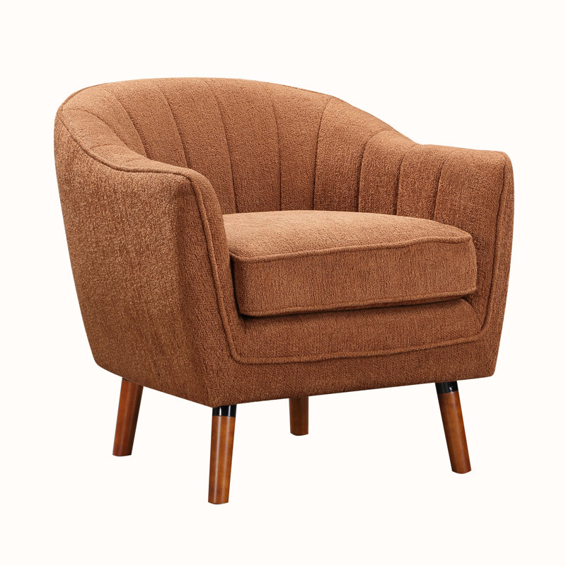 Fauteuil d'appoint Malatesta, Orange chenille incorrect