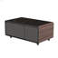 Table basse moderne et intelligente avec réfrigérateur intégré, haut-parleur Bluetooth, chargement sans fil, panneau de commande tactile, USB, protection des prises, lumière d'ambiance-443531915-455456744-455806155