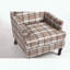 Upholstered Accent Chair – Linen Fabric & Nailhead Trim