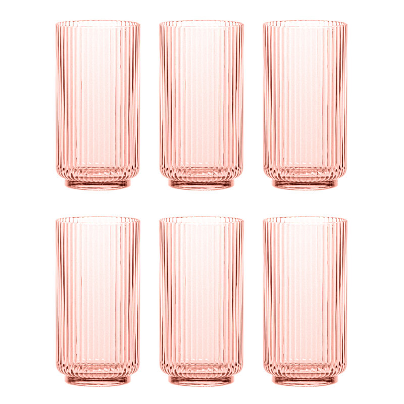 Verre à boire en acrylique Indra, Rose, 22 oz
