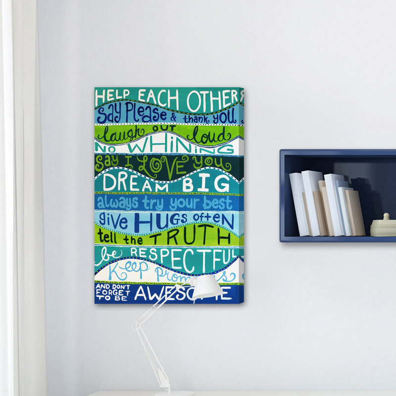 Family Rules II by Nicola Joyner - Wrapped Canvas Print, 45cm H x 30cm W