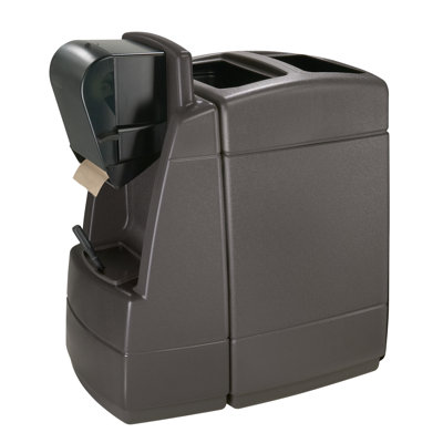 Poubelle à deux compartiments à rouleau de pare-serviettes 55 gallons 1 face Islander Series