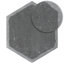 Carrelage mural en porcelaine mate 7,87 po x 9,45 po Dakota Hexagon-79122834
