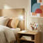 Socoma Ribbed Glass Table Lamp with Brass Finish and Marble Base