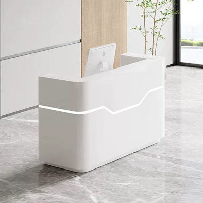 Bureau de réception contemporain en bois manufacturé Contemporary