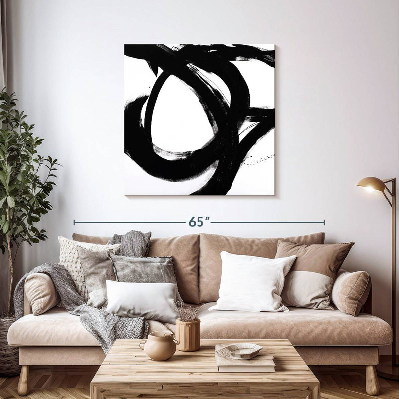 Avery Circular Strokes I, 39'' H x 39'' W