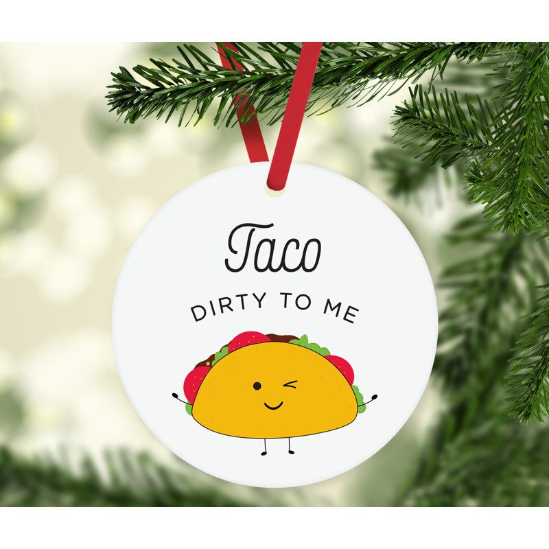 Ornement en forme de tacos Funny Food pun