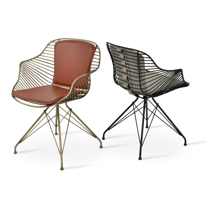 Zebra Arm Chair, Light Gray, Black
