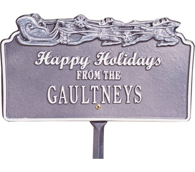 Happy Holidays Garden Stake