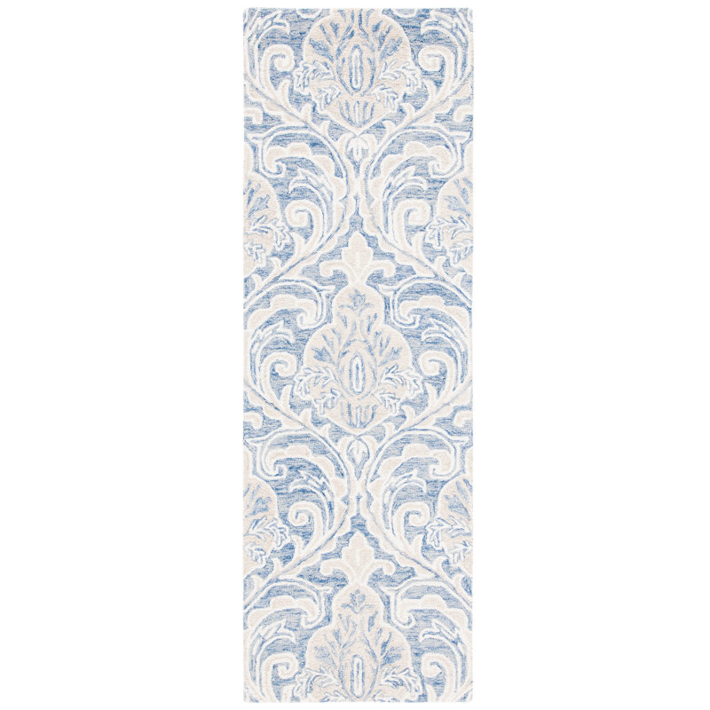 Connollee Hand Tufted Wool And Cotton With Latex Ikat Rug, Runner 2'3" x 7'