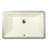 Nantucket Sinks Great Point 13.75 " Vitreous China Rectangular Bathroom Sink and Overflow Hole-9515221