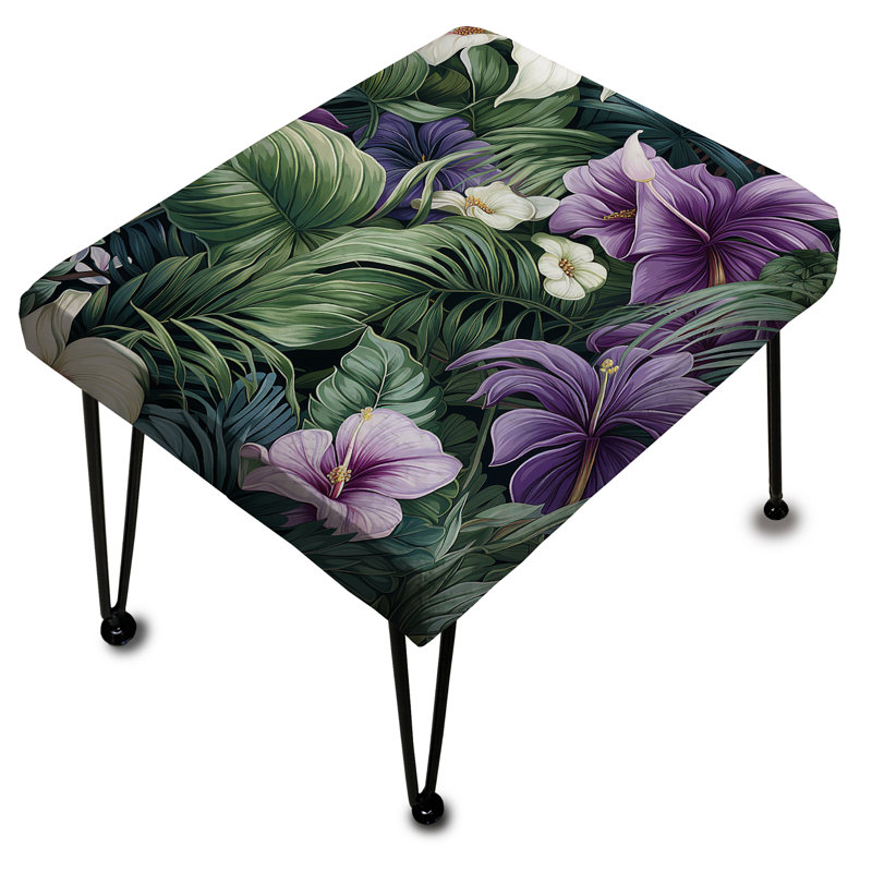 Motif tropical Palm Enchantment - repose-pieds rectangulaire tropical