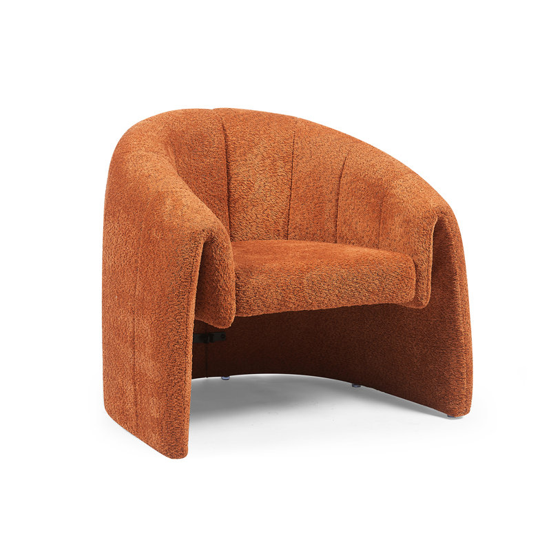 Taylor Textured Fabric Occasional Chair, Orange