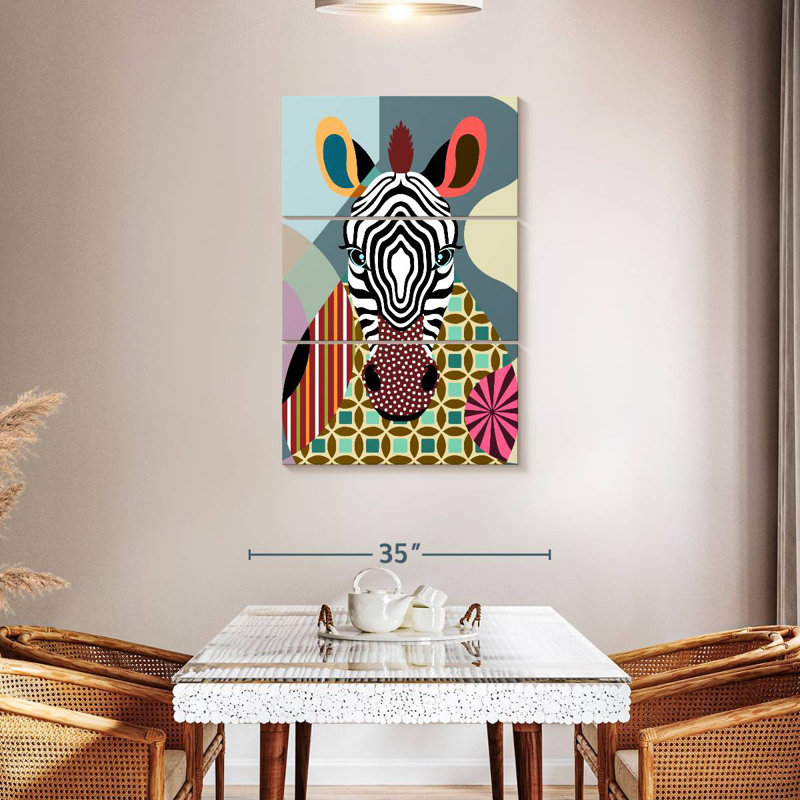 Brampt Spectrum Zebra, 45" H x 28" W