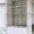 56-60 "W X 60" H Frameless Sliding Shower Door In Brushed Nickel Finish-116985547
