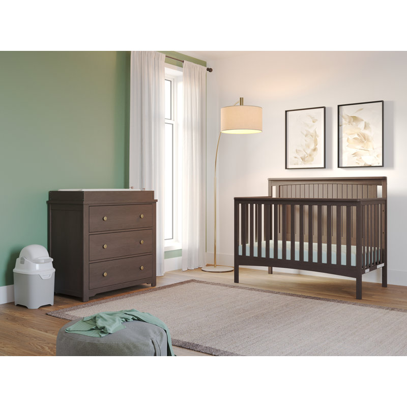 Lit de bébé convertible 4-en-1 Scout, Gris pimpant