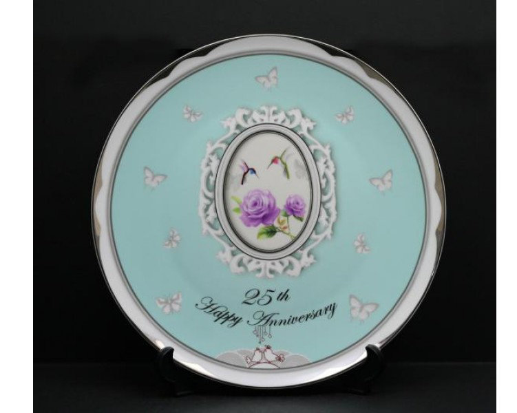 Assiette à fêtes 12" 25e happy Lightle