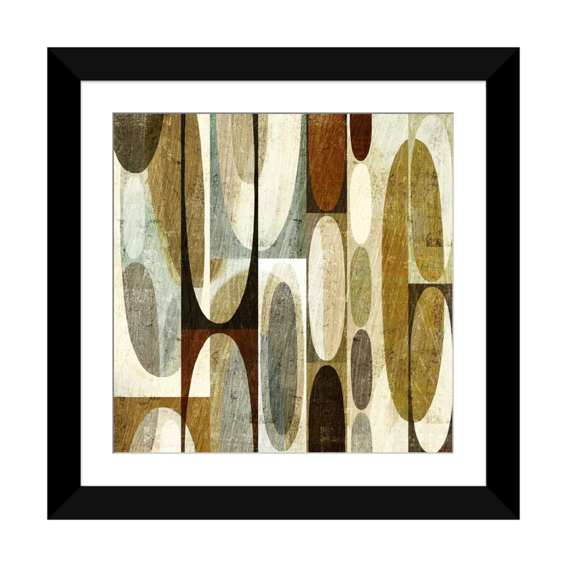 Mod Pods, impression sur toile tendue, Papier avec cadre noir, Blanc, H 24 po x l 24 po x P 1 po