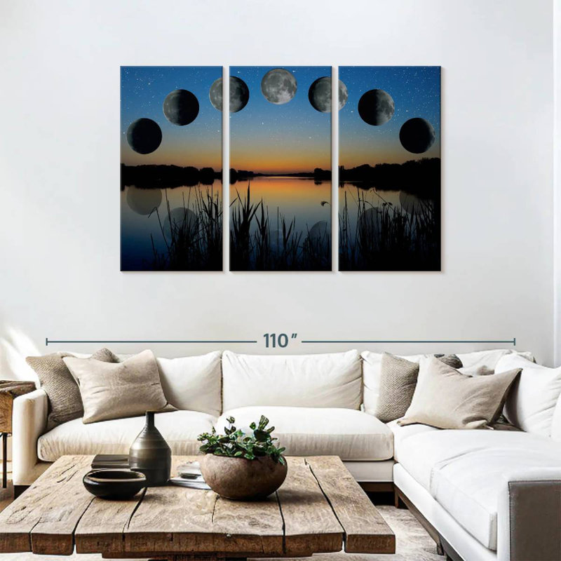 Oberle Lunar Phase Sequence, 48" H x 74" W