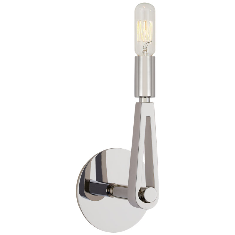 Thomas O'Brien Alpha Single Sconce, Polished Nickel