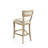 Embla Upholstered Linen Counter Stool with Solid Wood Frame-48367505